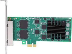 Zunate PCI Express NIC Card, PCIe x1 Network Adapter with 4 Ports, 5 GT s 82574, RJ45, Low Power Design, for Servers Desktops Industrial Zunate PCI Express NIC Card, PCIe x1 Network Adapter with 4 Ports, 5 GT s 82574, RJ45, Low Power Design, for Servers Desktops Industrial