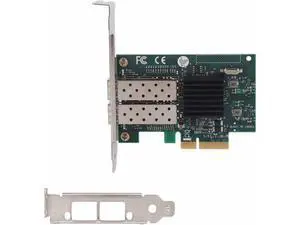Dual Port Gigabit Fiber Network Card Adapter, PCI E X4 Interface, 82576EB Chip, 10/100/1000 Mbps, Gold Plated for Fast Transmission, Thickened Metal Heat Sink, Wide Dual Port Gigabit Fiber Network Card Adapter, PCI E X4 Interface, 82576EB Chip, 10/100/1000 Mbps, Gold Plated for Fast Transmission, Thickened Metal Heat Sink, Wide