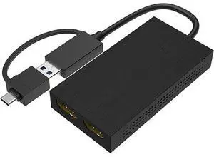 USB TypeC Double Output Adapter Support 4k 3840x2160@30Hz for Multiple Monitors Expand Screen USB TypeC Double Output Adapter Support 4k 3840x2160@30Hz for Multiple Monitors Expand Screen