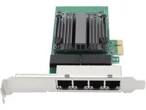 100/1000Mbps Gigabit Ethernet PCI Express Network Card, 4 RJ45 Ports Gigabit Ethernet Server Adapter for 82571 Chip, Network Card with 8 LED Indicators 100/1000Mbps Gigabit Ethernet PCI Express Network Card, 4 RJ45 Ports Gigabit Ethernet Server Adapter for 82571 Chip, Network Card with 8 LED Indicators