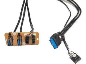 ZHANGLH 73cm 2-Port USB 3.0 19Pin 3.5mm HD Audio Standing Socket Interface Motherboard Extension Cable Chassis Front Panel 65x27mm ZHANGLH 73cm 2-Port USB 3.0 19Pin 3.5mm HD Audio Standing Socket Interface Motherboard Extension Cable Chassis Front Panel 65x27mm