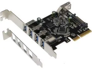 SEDNA - PCIe 5 Port (4E1I) USB 3.1 Gen II (10Gbps) Adapter Card with Low and Standard Profile Brackets SEDNA - PCIe 5 Port (4E1I) USB 3.1 Gen II (10Gbps) Adapter Card with Low and Standard Profile Brackets
