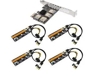 KOMBIUDA Pci E to USB Riser Extension Card Mining Computer Supply Pci Express Riser Adapter with Power Connectors Stable High Performance KOMBIUDA Pci E to USB Riser Extension Card Mining Computer Supply Pci Express Riser Adapter with Power Connectors Stable High Performance