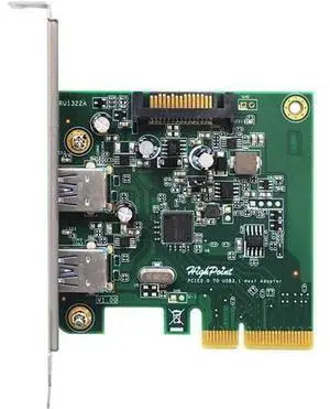 HighPoint RocketU 1322A 2-Port USB 3.1 PCIe 2.0 Host Adapter HighPoint RocketU 1322A 2-Port USB 3.1 PCIe 2.0 Host Adapter