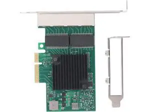 Gigabit PCIe X4 Network Card with BCM5719, 4 Port 1000Mbps Ethernet Adapter, with 8 LED Indicators for Desktop, PC Workstation, and Server Gigabit PCIe X4 Network Card with BCM5719, 4 Port 1000Mbps Ethernet Adapter, with 8 LED Indicators for Desktop, PC Workstation, and Server