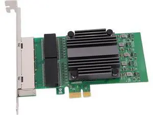 SUNGOOYUE PCIe X1 4 Port Network Card, Gigabit Ethernet Adapter with 82571 Chip and 4 RJ45 Ports, for Industrial PCs and Servers SUNGOOYUE PCIe X1 4 Port Network Card, Gigabit Ethernet Adapter with 82571 Chip and 4 RJ45 Ports, for Industrial PCs and Servers