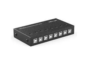 8 Ports USB Computer Synchronizer, DNF Brushed Gold Keyboard and Mouse Sharer, for Game Studios, Security/Stock Market Surveillance, Offices 8 Ports USB Computer Synchronizer, DNF Brushed Gold Keyboard and Mouse Sharer, for Game Studios, Security/Stock Market Surveillance, Offices
