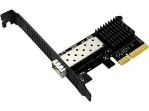 10G SFP+ Ethernet Card, PCIe Adapter with Single Port, Supports Wake on LAN and Large Frame, for Server Workstation NAS 10G SFP+ Ethernet Card, PCIe Adapter with Single Port, Supports Wake on LAN and Large Frame, for Server Workstation NAS