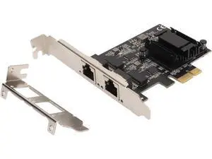 Dual Port PCIe Network Card, 2.5ase T PCIe Internet Adapter with RTL8125BG Chip, 2500 1000 100Mbps Ethernet Card for Desktops PC Servers, Wide Compatibility with d Linux Dual Port PCIe Network Card, 2.5ase T PCIe Internet Adapter with RTL8125BG Chip, 2500 1000 100Mbps Ethernet Card for Desktops PC Servers, Wide Compatibility with d Linux