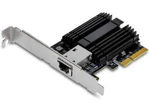 TRENDnet 10G PCIe Network Adapter, TEG-10GECTX, Convert a PCI Express Slot Into a 10 Gigabit Ethernet Port, 802.1Q VLAN Tagging, Windows and Windows Server Support TRENDnet 10G PCIe Network Adapter, TEG-10GECTX, Convert a PCI Express Slot Into a 10 Gigabit Ethernet Port, 802.1Q VLAN Tagging, Windows and Windows Server Support