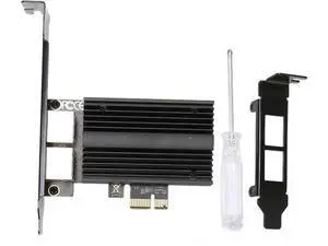 PCIe Network Card 2.5Gbps Dual Port I226-V Chip Gigabit Ethernet Adapter RJ45 LAN Card for Desktop Server PC Aluminum Alloy Includes Low Profile Bracket PCIe Network Card 2.5Gbps Dual Port I226-V Chip Gigabit Ethernet Adapter RJ45 LAN Card for Desktop Server PC Aluminum Alloy Includes Low Profile Bracket