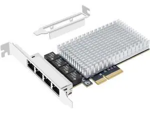 Quad-Port 2.5gb Gigabit Network Card with RTL8125B PCIe X4 Ethernet Adapter 4*RJ45 Port LAN INC Cards Support ESXi, Soft Routing, PXE Boot, Network Aggregation Server Quad-Port 2.5gb Gigabit Network Card with RTL8125B PCIe X4 Ethernet Adapter 4*RJ45 Port LAN INC Cards Support ESXi, Soft Routing, PXE Boot, Network Aggregation Server