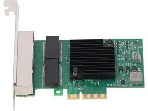 PCIe X4 Gigabit Network Card, 4 Port 1000Mbps Ethernet Adapter, for Desktop PC, Workstation, Server with 8 LED Indicators, Supports Wins Server, VMware PCIe X4 Gigabit Network Card, 4 Port 1000Mbps Ethernet Adapter, for Desktop PC, Workstation, Server with 8 LED Indicators, Supports Wins Server, VMware