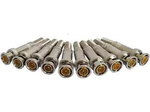 10PCS Special BNC Video Connector for Monitoring Engineering, Pure Copper Core, BNC/Q9 Head, 75-3/4/5 Video Connector 10PCS Special BNC Video Connector for Monitoring Engineering, Pure Copper Core, BNC/Q9 Head, 75-3/4/5 Video Connector