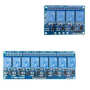 ELEGOO 4 Channel Relay Module and 8-Channel Relay Module Bundle, for Automation, Switching Experiments, Control Projects and Electronics Labs ELEGOO 4 Channel Relay Module and 8-Channel Relay Module Bundle, for Automation, Switching Experiments, Control Projects and Electronics Labs