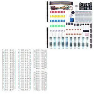 ELEGOO 4pc Breadboard Kit with 235pcs Fun Kit Bundle for STEM Projects ELEGOO 4pc Breadboard Kit with 235pcs Fun Kit Bundle for STEM Projects