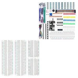 ELEGOO 4pc Breadboard Kit with Electronics Fun Kit STEM Project Bundle ELEGOO 4pc Breadboard Kit with Electronics Fun Kit STEM Project Bundle