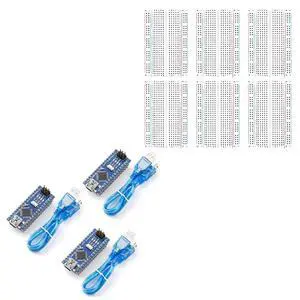 ELEGOO Nano Board with 6pcs 400-Point Breadboards STEM Project Bundle ELEGOO Nano Board with 6pcs 400-Point Breadboards STEM Project Bundle