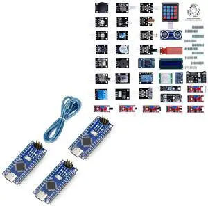 ELEGOO USB-C Nano Boards and 37-in-1 Sensor Kit Project Bundle for STEM ELEGOO USB-C Nano Boards and 37-in-1 Sensor Kit Project Bundle for STEM