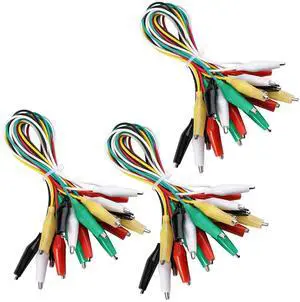 30PCS Alligator Clip Test Leads Set, 50cm Double-Ended Jumper Wires 30PCS Alligator Clip Test Leads Set, 50cm Double-Ended Jumper Wires