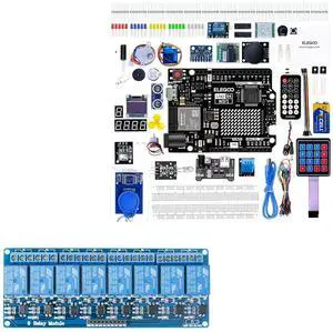 ELEGOO 8 Channel Relay Module with UNO R4 WiFi Kit STEM Project Bundle ELEGOO 8 Channel Relay Module with UNO R4 WiFi Kit STEM Project Bundle