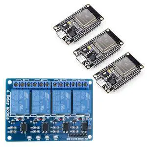 ELEGOO 4 Channel Relay Module and ESP32 Boards Project Bundle for STEM ELEGOO 4 Channel Relay Module and ESP32 Boards Project Bundle for STEM