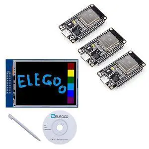 ELEGOO 2.8 Inch TFT Touch Screen with ESP32 Boards STEM Project Bundle ELEGOO 2.8 Inch TFT Touch Screen with ESP32 Boards STEM Project Bundle