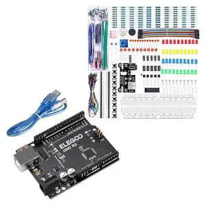 ELEGOO UNO R3 Controller Board and Electronics Fun Kit Bundle for STEM ELEGOO UNO R3 Controller Board and Electronics Fun Kit Bundle for STEM