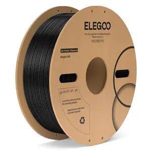 ELEGOO PC Filament 1.75mm Black 1KG, Tough and Durable Professional 3D Printer Filament Dimensional Accuracy +/- 0.05mm 1KG Spool Heat Resistant 3D Printing Polycarbonate Material ELEGOO PC Filament 1.75mm Black 1KG, Tough and Durable Professional 3D Printer Filament Dimensional Accuracy +/- 0.05mm 1KG Spool Heat Resistant 3D Printing Polycarbonate Material