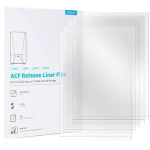ELEGOO 5PCS ACF Release Liner Film for Saturn 3 Ultra LCD 3D Printer ELEGOO 5PCS ACF Release Liner Film for Saturn 3 Ultra LCD 3D Printer