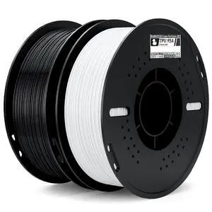 ELEGOO TPU 3D Printer Filament 1.75mm Black & White 2KG 95A Flexible ELEGOO TPU 3D Printer Filament 1.75mm Black & White 2KG 95A Flexible