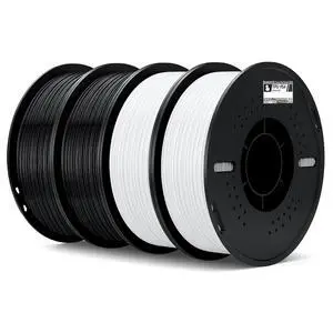 ELEGOO TPU 3D Printer Filament 1.75mm Black & White 4KG 95A Flexible ELEGOO TPU 3D Printer Filament 1.75mm Black & White 4KG 95A Flexible