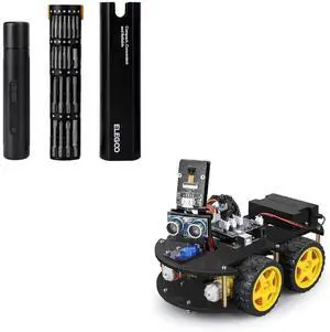 ELEGOO UNO R3 Smart Robot Car Kit V4 and 33-in-1 Electric Screwdriver Set ELEGOO UNO R3 Smart Robot Car Kit V4 and 33-in-1 Electric Screwdriver Set
