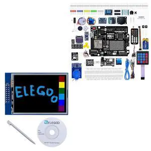 ELEGOO TFT Touch Screen and UNO R4 WiFi Kit Electronics Project Bundle ELEGOO TFT Touch Screen and UNO R4 WiFi Kit Electronics Project Bundle