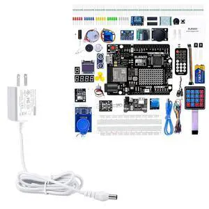 ELEGOO 9V 1A Power Adapter and UNO R4 WiFi Kit Project Bundle for STEM ELEGOO 9V 1A Power Adapter and UNO R4 WiFi Kit Project Bundle for STEM