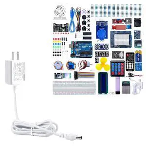 ELEGOO 9V 1A Power Adapter and UNO R3 Complete Kit STEM Project Bundle ELEGOO 9V 1A Power Adapter and UNO R3 Complete Kit STEM Project Bundle
