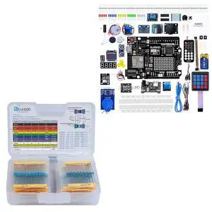 ELEGOO 17-Value Resistor Kit with UNO R4 WiFi Kit STEM Project Bundle ELEGOO 17-Value Resistor Kit with UNO R4 WiFi Kit STEM Project Bundle