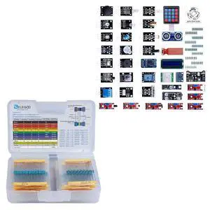 ELEGOO 17-Value Resistor Kit and Sensor Kit Electronics Project Bundle ELEGOO 17-Value Resistor Kit and Sensor Kit Electronics Project Bundle