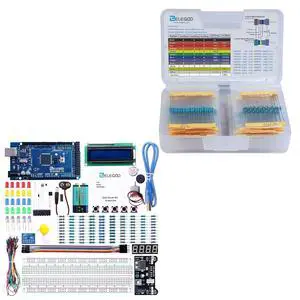 ELEGOO MEGA R3 Starter Kit and 525-Piece Resistor Kit Bundle for STEM ELEGOO MEGA R3 Starter Kit and 525-Piece Resistor Kit Bundle for STEM