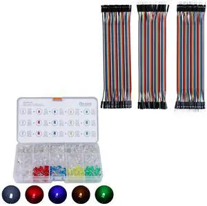 600pcs LED Kit and 120pcs Dupont Wires Bundle for STEM Projects 600pcs LED Kit and 120pcs Dupont Wires Bundle for STEM Projects