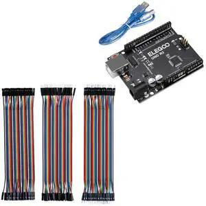 UNO R3 CH340C Board and 120pcs Dupont Wires, for Breadboard Circuits, Prototyping, STEM Labs and Electronics Practice UNO R3 CH340C Board and 120pcs Dupont Wires, for Breadboard Circuits, Prototyping, STEM Labs and Electronics Practice