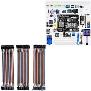 UNO R4 WiFi Super Starter Kit & 120pcs Multicolored Dupont Wire Kit UNO R4 WiFi Super Starter Kit & 120pcs Multicolored Dupont Wire Kit