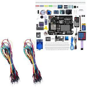 130pcs Jumper Wires and UNO R4 WiFi Kit Project Bundle for STEM 130pcs Jumper Wires and UNO R4 WiFi Kit Project Bundle for STEM