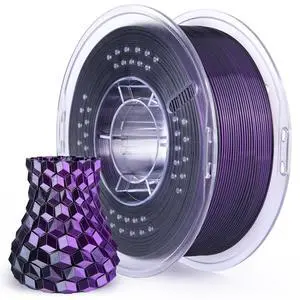 Silk PLA 3D Printer Filament 1.75mm Dual Color Black Purple 1KG Silk PLA 3D Printer Filament 1.75mm Dual Color Black Purple 1KG