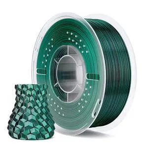 Silk PLA 3D Printer Filament 1.75mm Dual Color Black Green 1KG Silk PLA 3D Printer Filament 1.75mm Dual Color Black Green 1KG
