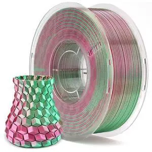 Silk PLA 3D Printer Filament 1.75mm Dual Color Green Red 1KG Silk PLA 3D Printer Filament 1.75mm Dual Color Green Red 1KG