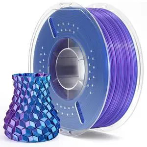 Silk PLA 3D Printer Filament 1.75mm Blue Purple 1KG Silk PLA 3D Printer Filament 1.75mm Blue Purple 1KG