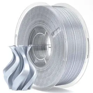 Silk PLA 3D Printer Filament 1.75mm Silver Grey 1KG Silk PLA 3D Printer Filament 1.75mm Silver Grey 1KG