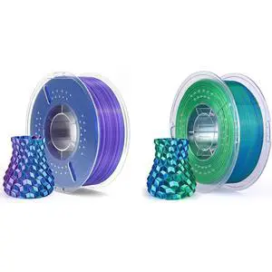 1.75mm Silk PLA Filament Blue Purple 1KG & Dual Color Blue Green 1KG 1.75mm Silk PLA Filament Blue Purple 1KG & Dual Color Blue Green 1KG