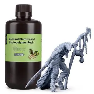 Standard Plant-Based 3D Printer Resin Grey 1000g Standard Plant-Based 3D Printer Resin Grey 1000g